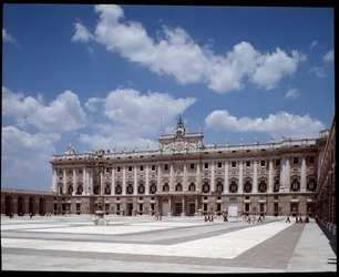 Vista del Palacio Real (1738-1755) (fotografía)