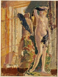 Una Figurilla de Porcelana junto a un Espejo, 1910