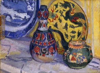Naturaleza muerta con figuras orientales, 1913
