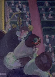 El balcón de la Alhambra c.1912 (óleo sobre lienzo)