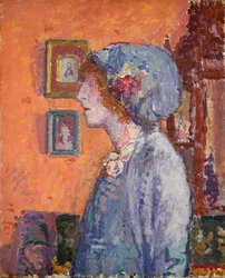 Retrato de la Esposa del Artista, Mollie Kerr, 1911