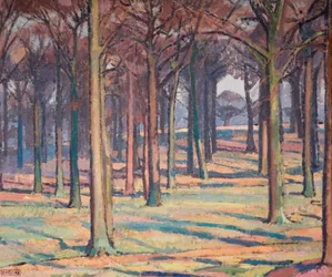 Bosque en Richmond Park, 1914