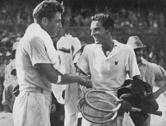 Fred Perry y FX Shields, 1934