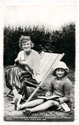 Gladys Cooper 1888-1971, actriz inglesa, con su hija Joan, principios del siglo XX