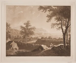 Paisaje con un jinete