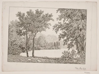 Paisaje con lago