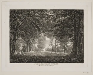 La colina de la princesa en el jardín del castillo de Fredensborg