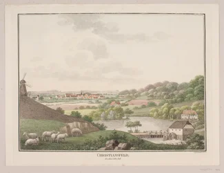 Christiansfeld, desde el lado este