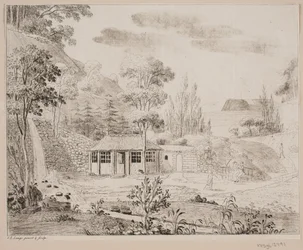 Una casa de baños en Liselund en Møen