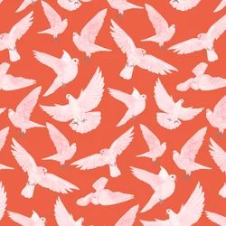 Patrón de palomas II, 2021 (lápiz de grafito y digital)