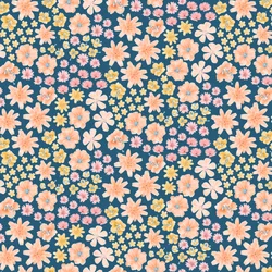Mojave Desert wildflower pattern, 2021 (lápiz de grafito y digital)