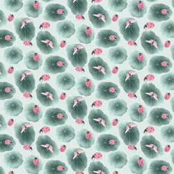 Nasturtium coordinate pattern colorway 1, 2020 (lápiz de grafito y digital)