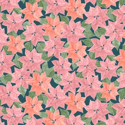 Flor de Pascua, 2021 (lápiz de grafito y digital)
