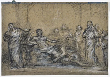 Estudio de escena antigua (dibujo)