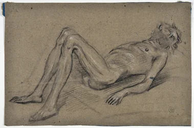 estudio de un hombre con barba (dibujo)