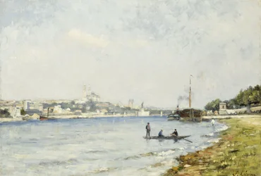 El Sena en Passy, hacia 1880 (óleo sobre lienzo)