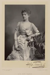 Miss Hope Temple, retrato fotográfico