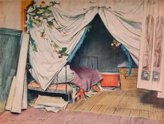El estudio parisino del artista, 1893