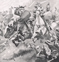 Batalla de Shrewsbury, 21 de julio de 1403, ilustración de 