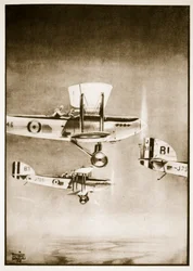 Servicio sobre el Sudán, ilustración de "Flying Memories" de John Hamilton
