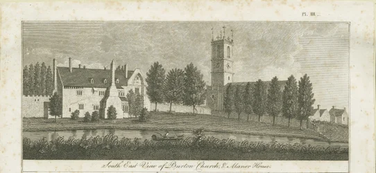 Abadía de Burton-upon-Trent: grabado, nd [c 1795]
