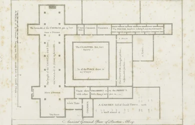 Abadía de Burton-upon-Trent: grabado