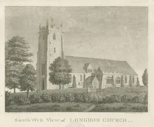 Iglesia de Longdon: grabado