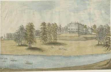 Patshull House: pintura en acuarela, s.f. [1790s]