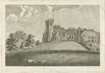 Iglesia y Parroquia de Sandon: grabado