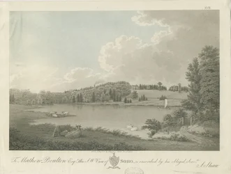 Soho - Casa de [Matthew Boulton]: grabado