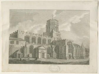 Stafford - Iglesia de Santa María: grabado, nd [finales del siglo XVIII]
