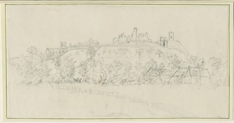 Castillo de Tutbury: dibujo a lápiz, nd [1762-1802]