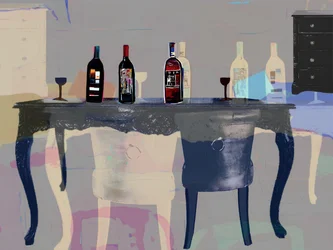 Mesa de vino ingeniosa