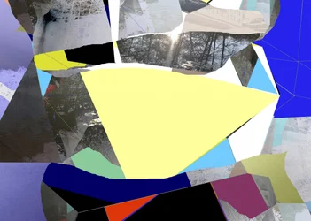 Collage abstracto de la luz del sol