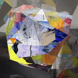 Paisaje de cristales fragmentados