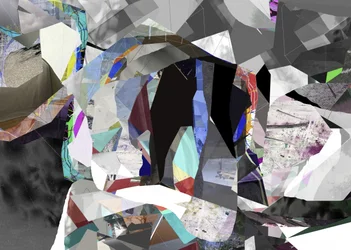 Abstracto geométrico fragmentado