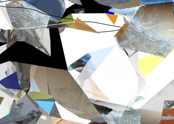 Diseño geométrico fragmentado