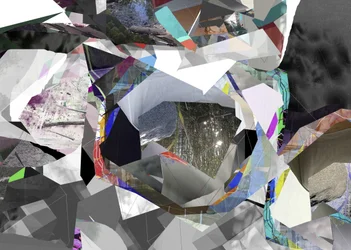 Collage abstracto geométrico