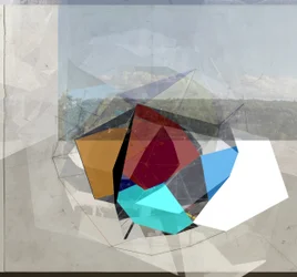 Paisaje de prismas geométricos