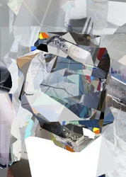 Abstracto geométrico en capas