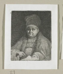 Retrato de medio cuerpo de un dignatario eclesiástico