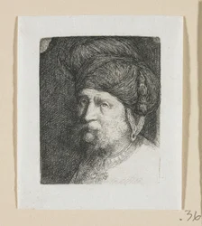 Cabeza de hombre con turbante