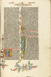 Inicial N: Santiago con espada