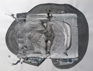 Figura gris abstracta