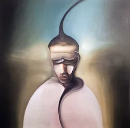 Figura surrealista oscura