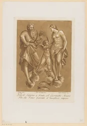 Saturnus, Venus en Amor Plafondschilderingen van de Loggia di Galatea in de Villa Farnesina te Rome (series title)