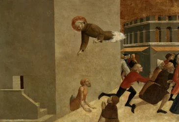 El Beato Ranieri Rasini liberando a los Pobres de la Prisión en Florencia, panel de predela del políptico de San Francesco de Borgo San Sepolcro, 1437-44