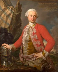 Retrato de Joseph de Saint Étienne Borne, Conde de Saint Sernin, Camarero Real Polaco y Electoral Sajón, Capitán de la Guardia y Ayudante General de la Infantería