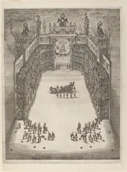 Vista aérea del teatro, 1652