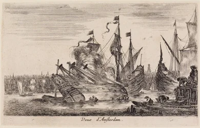 Vistas de puertos marítimos (Vues de ports de mer): Vista de Ámsterdam